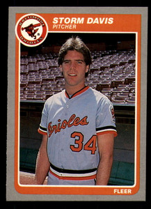 1985 Fleer #174 Storm Davis VG Baltimore Orioles 