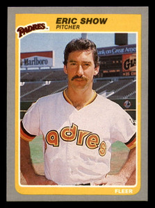 1985 Fleer #44 Eric Show VG San Diego Padres 