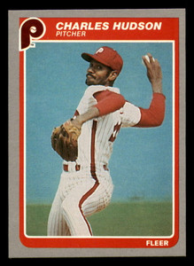 1985 Fleer #255 Charles Hudson VG Philadelphia Phillies 