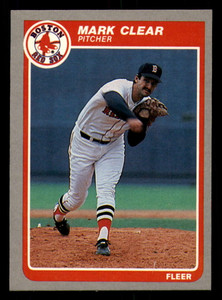 1985 Fleer #154 Mark Clear VG Boston Red Sox 