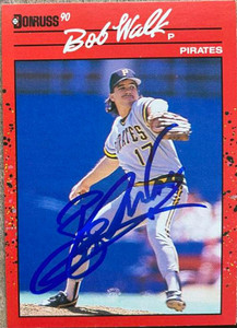 Bob Walk Autographed 1990 Donruss #370