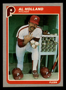 1985 Fleer #254 Al Holland VG Philadelphia Phillies 