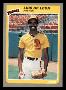 1985 Fleer #29 Luis DeLeon VG San Diego Padres 