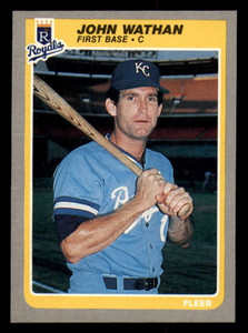 1985 Fleer #216 John Wathan VG Kansas City Royals 