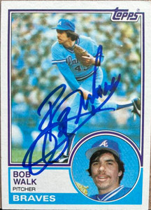 Bob Walk Autographed 1983 Topps #104
