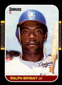 1987 Donruss #587 Ralph Bryant VG RC Rookie Los Angeles Dodgers 