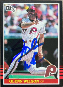 Glenn Wilson Autographed 1985 Donruss #609