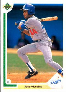 1991 Upper Deck #580 Jose Vizcaino VG Los Angeles Dodgers 