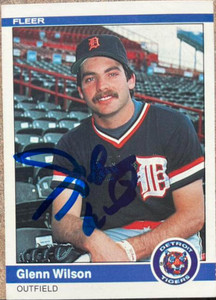Glenn Wilson Autographed 1984 Fleer #94