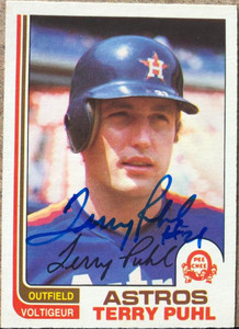 Terry Puhl Autographed 1982 O-Pee-Chee #277