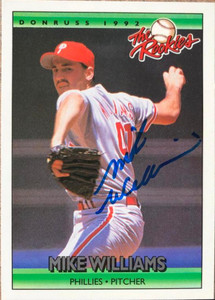 Mike Williams Autographed 1992 Donruss Rookies #126