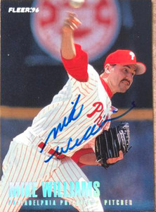 Mike Williams Autographed 1996 Fleer Tiffany #513