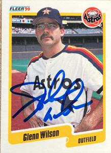 Glenn Wilson Autographed 1990 Fleer #240