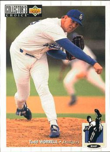 1994 Collector's Choice #567 Todd Worrell VG Los Angeles Dodgers 