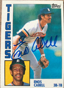 Enos Cabell Autographed 1984 Topps Tiffany #482