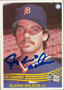 Glenn Wilson Autographed 1984 Donruss #618