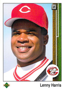 1989 Upper Deck #781 Lenny Harris VG RC Rookie Cincinnati Reds 