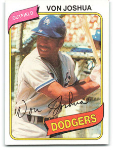 1980 Topps #209 Von Joshua VG Los Angeles Dodgers 