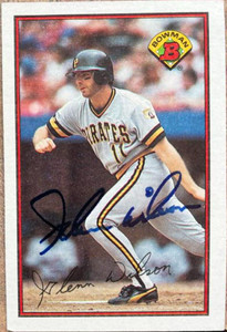 Glenn Wilson Autographed 1989 Bowman #423