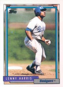 1992 Topps #92 Lenny Harris VG Los Angeles Dodgers 
