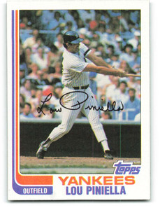 1982 Topps #538 Lou Piniella VG New York Yankees 
