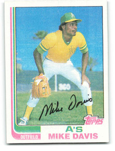 1982 Topps #671 Mike Davis VG Oakland Athletics 