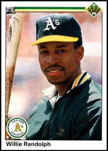 1991 Score #597 Willie McGee VG Oakland Athletics - Under the Radar Sports