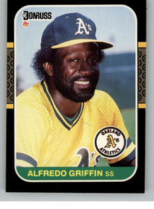 1987 Donruss #256 Alfredo Griffin VG Oakland Athletics 