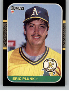 1987 Donruss #178 Eric Plunk VG Oakland Athletics 