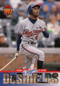 1994 Triple Play #83 Delino DeShields VG Los Angeles Dodgers 