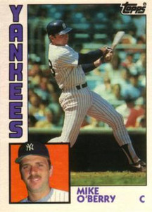 1984 Topps Traded #86T Mike O'Berry VG New York Yankees 