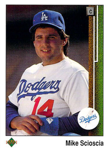 1989 Upper Deck #116 Mike Scioscia VG Los Angeles Dodgers 