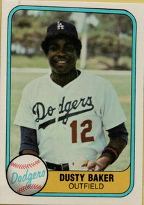 1981 Fleer #115 Dusty Baker VG Los Angeles Dodgers 