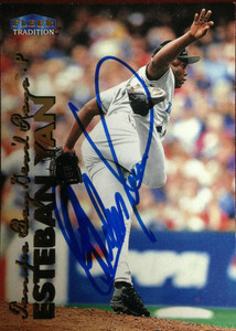 Esteban Yan Autographed 1999 Fleer Tradition #568