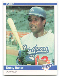 1984 Fleer #96 Dusty Baker VG Los Angeles Dodgers 