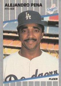 1989 Fleer #69 Alejandro Pena VG Los Angeles Dodgers 