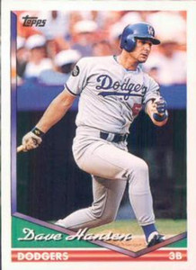 1994 Topps #697 Dave Hansen VG Los Angeles Dodgers 
