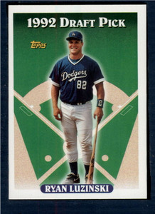 1993 Topps #481 Ryan Luzinski VG RC Rookie Los Angeles Dodgers 