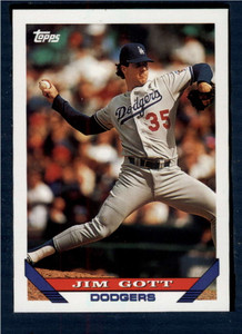 1993 Topps #418 Jim Gott VG Los Angeles Dodgers 