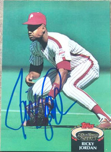 Ricky Jordan Autographed 1992 Stadium Club #188