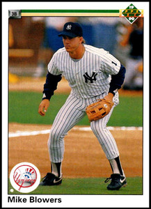 1990 Upper Deck #767 Mike Blowers VG RC Rookie New York Yankees 