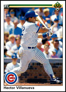 1990 Upper Deck #741 Hector Villanueva VG RC Rookie Chicago Cubs 