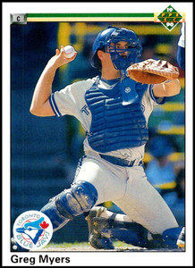 1990 Upper Deck #718 Greg Myers VG Toronto Blue Jays 