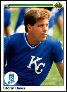 1990 Upper Deck #712 Storm Davis VG Kansas City Royals 