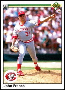 1990 Upper Deck #139 John Franco VG Cincinnati Reds 