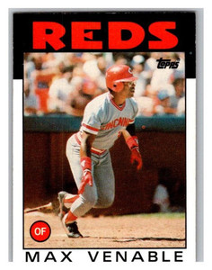 1986 Topps #428 Max Venable VG Cincinnati Reds 