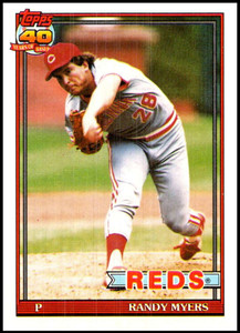1991 Topps #780a Randy Myers ERR VG Cincinnati Reds 