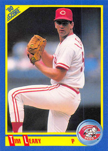 1990 Score #504 Tim Leary VG Cincinnati Reds 