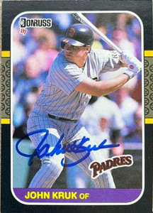 John Kruk Autographed 1987 Donruss #328