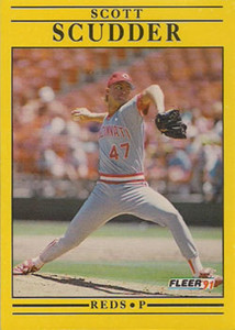 1991 Fleer #81 Scott Scudder VG Cincinnati Reds 
